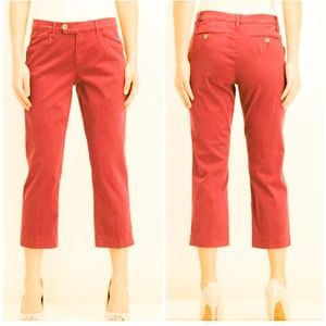 LILA RYAN THE MARGOT STRAIGHT LEG CHINO PANTS IN BRUSHED SATEEN WOMEN SIZE 16